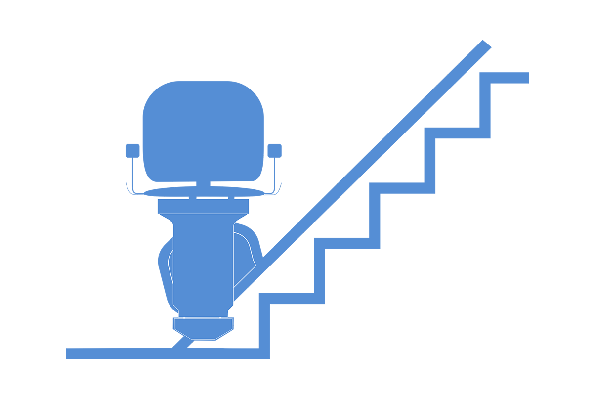 Cadeira elevadora para escada reta